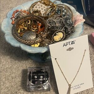 Amazing Mystery Jewelry Jar With A Beautiful Candy or Trinket Dish